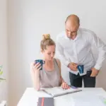czech people checking bank fees real life home