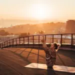 people workout sunrise sunset Czech Republic