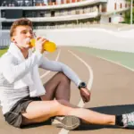 athlete not drinking water during workout gym czech