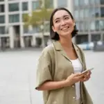natural looking korean women over 40 smiling street