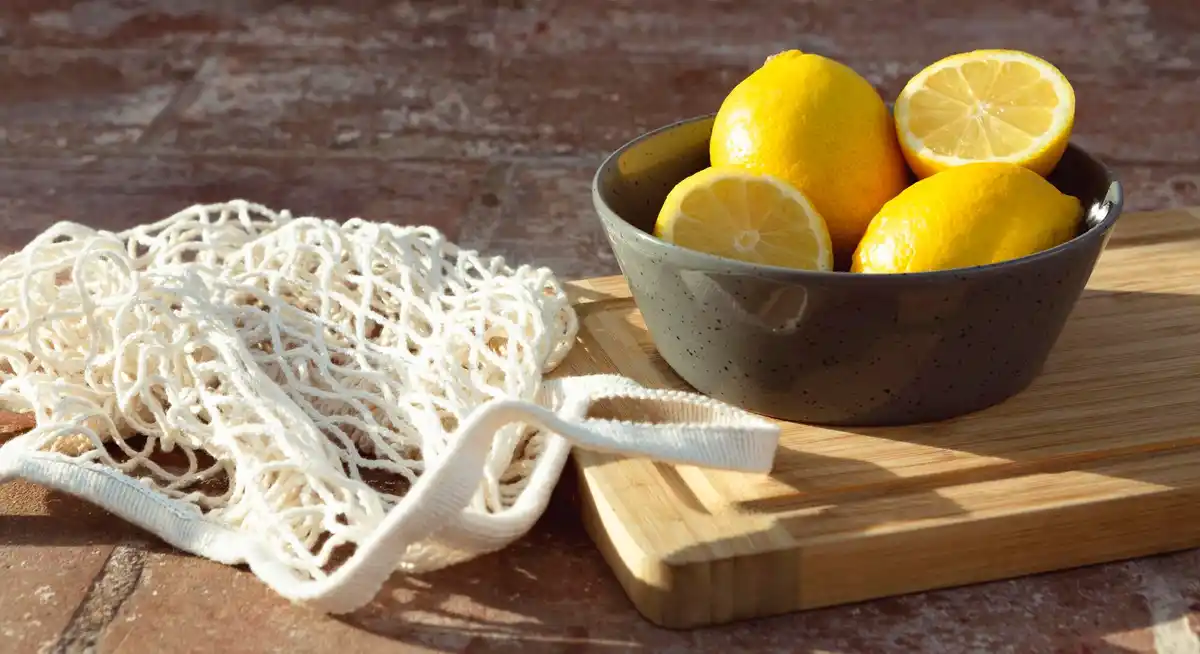 lemon recovery after workout in Czech kitchen