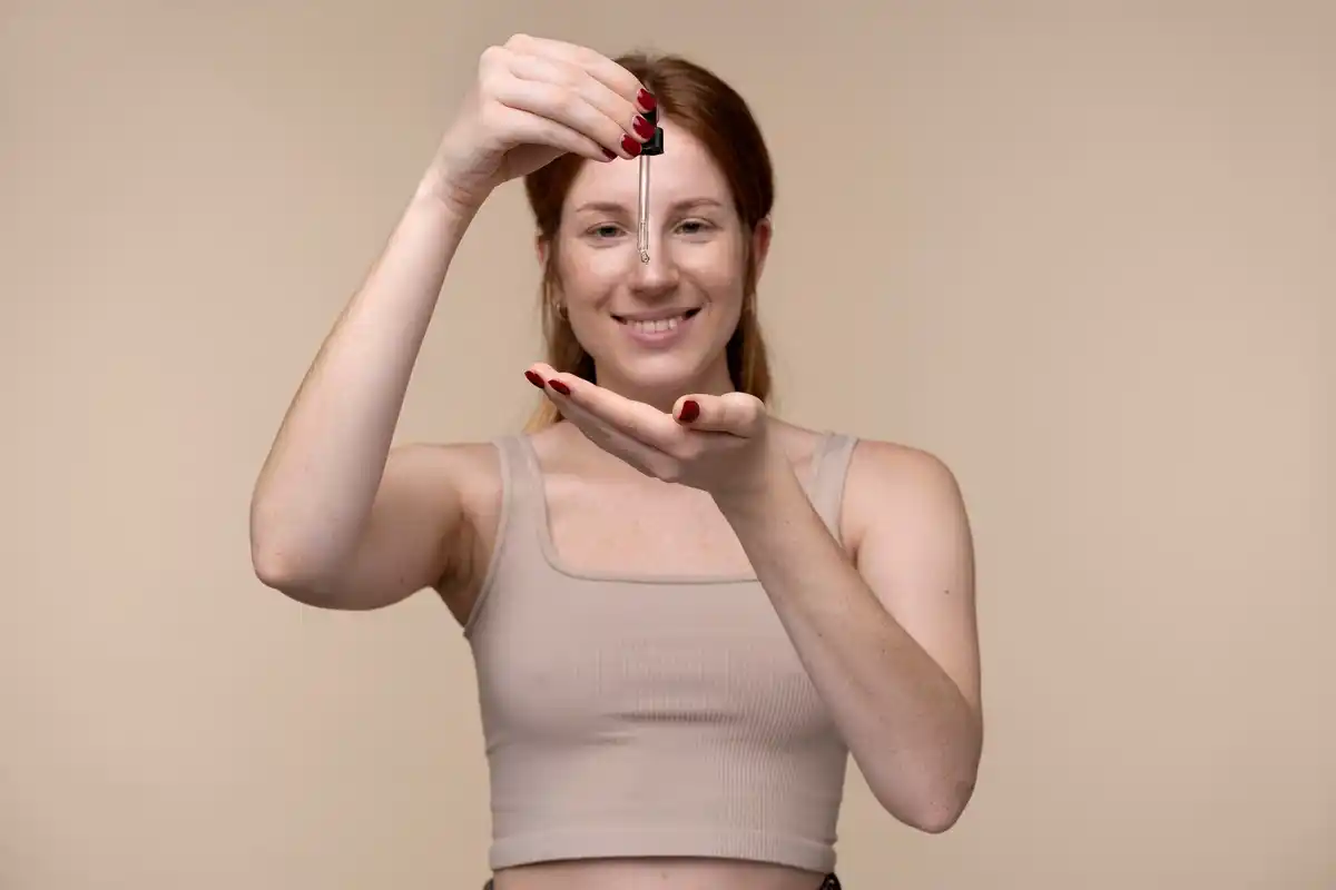 face cream application unusual technique czech woman