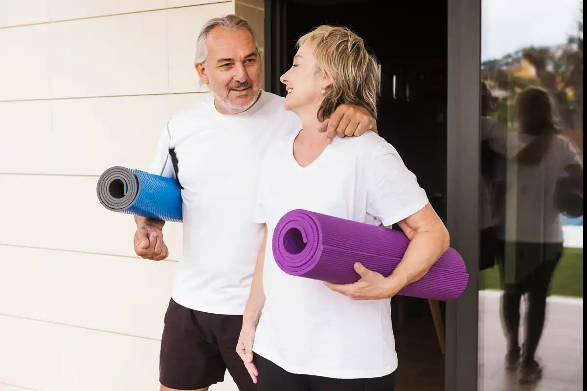 active seniors group training czech town