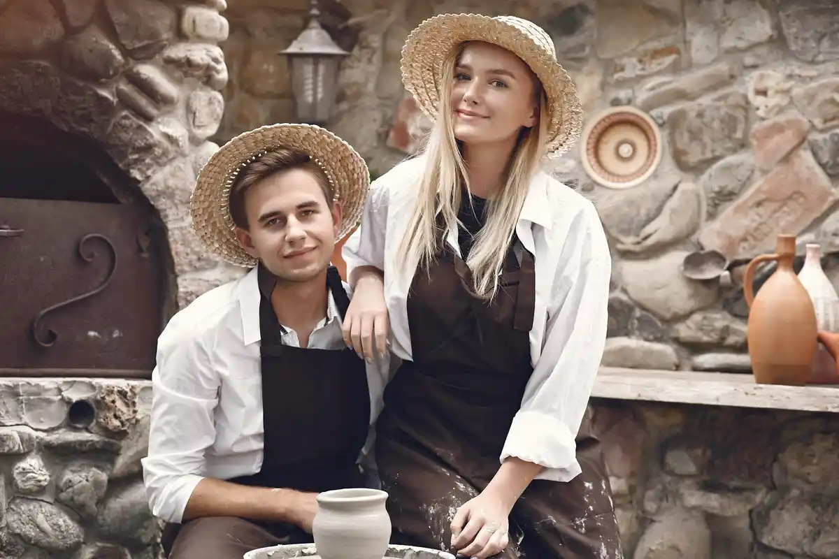 authentic czech couple everyday life