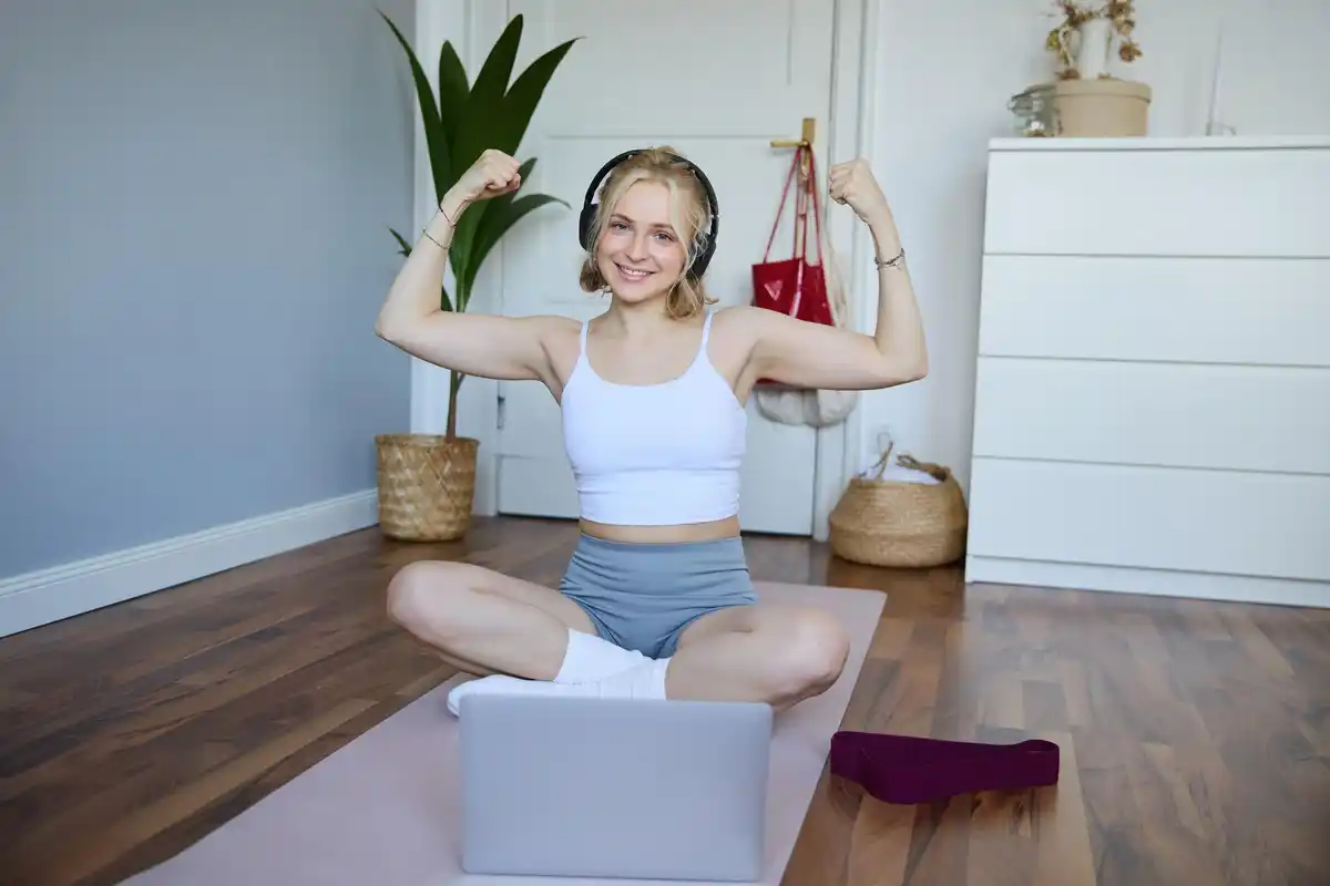 Czech home workout living room