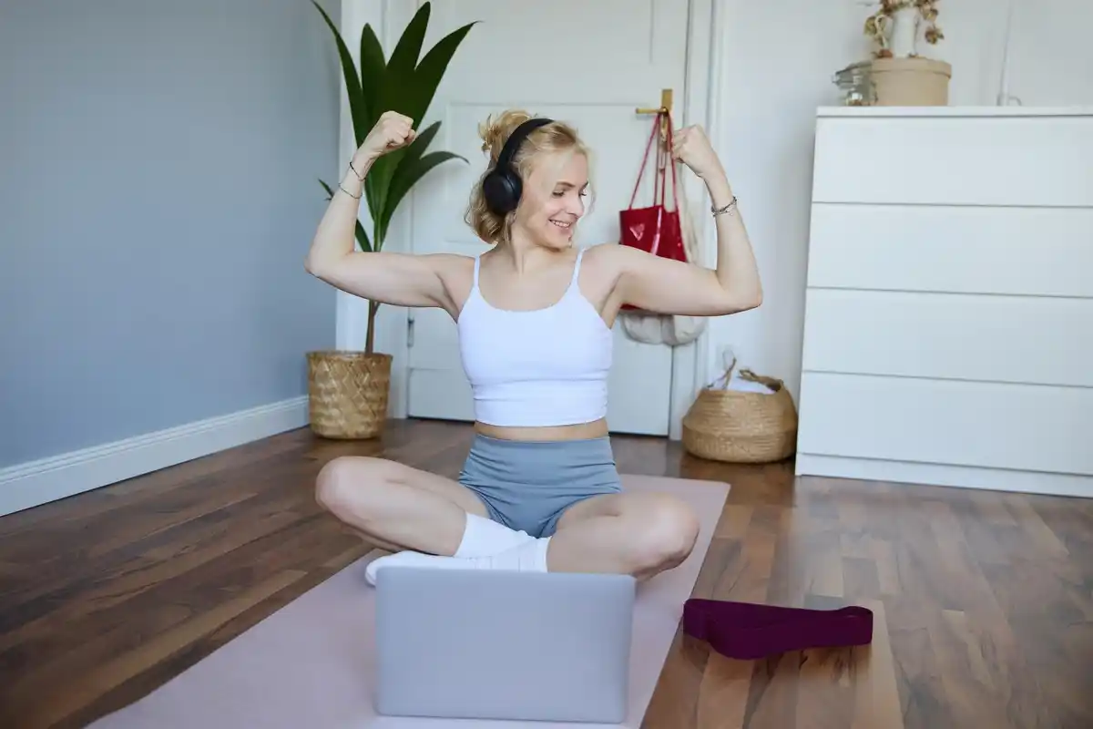 home gym small czech apartment kettlebel