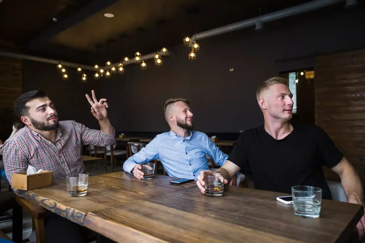 middle aged Czech men quiet pub conversation