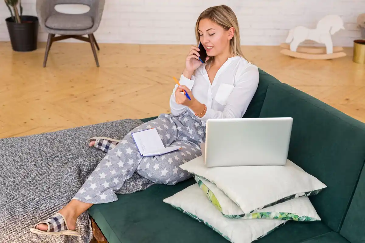 work from home Czech apartment