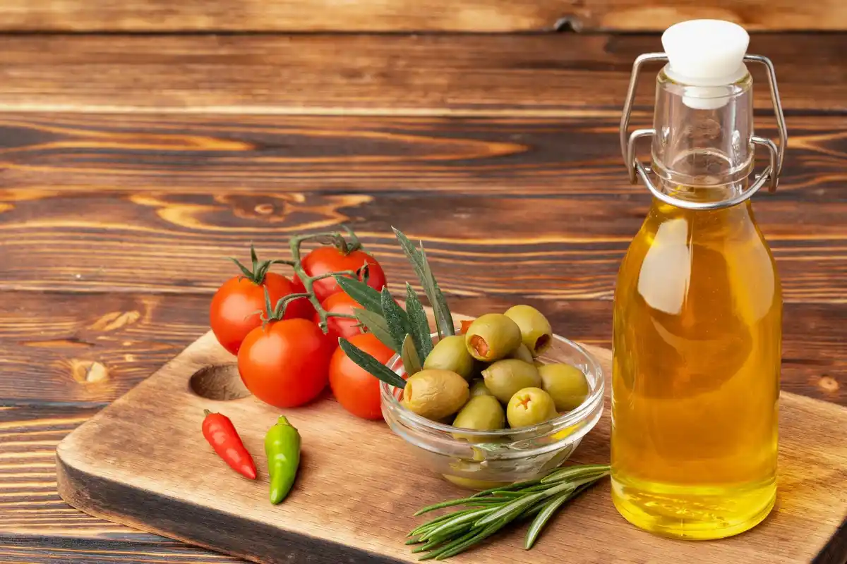 olive oil herbal infusion czech kitchen rustic