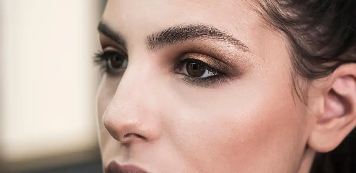 close up natural eyelashes no mascara czech woman